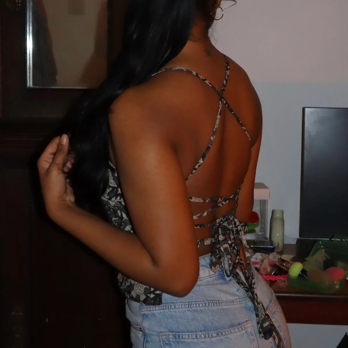 Charcoal Cotton Thalia Cami - Image 5
