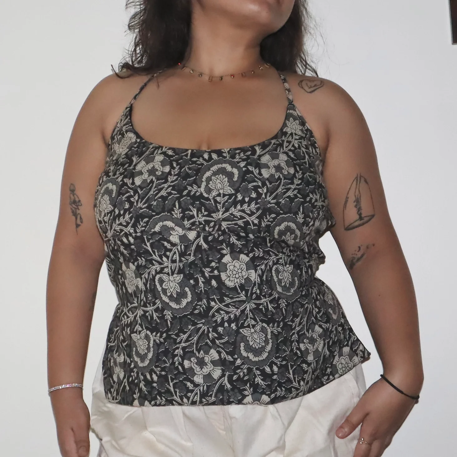 Charcoal Cotton Thalia Cami - Image 6